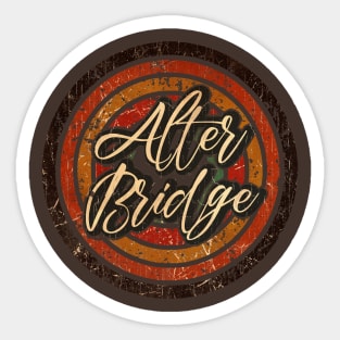 Alter Bridge vintage design on top Sticker